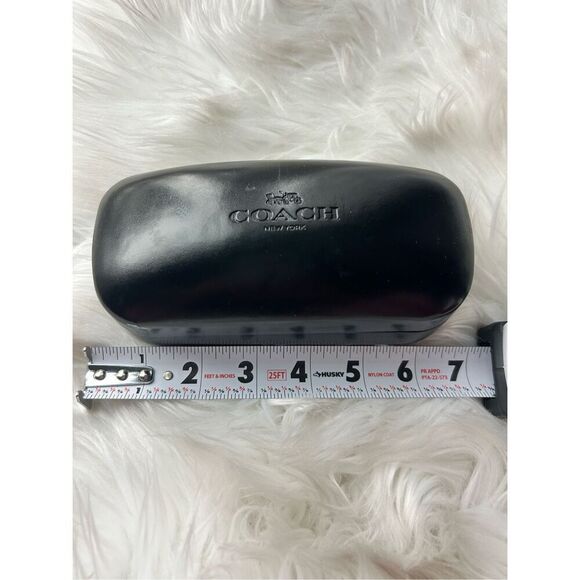 Coach eyeglass sunglasses case black thicker one - Picture 1 of 5